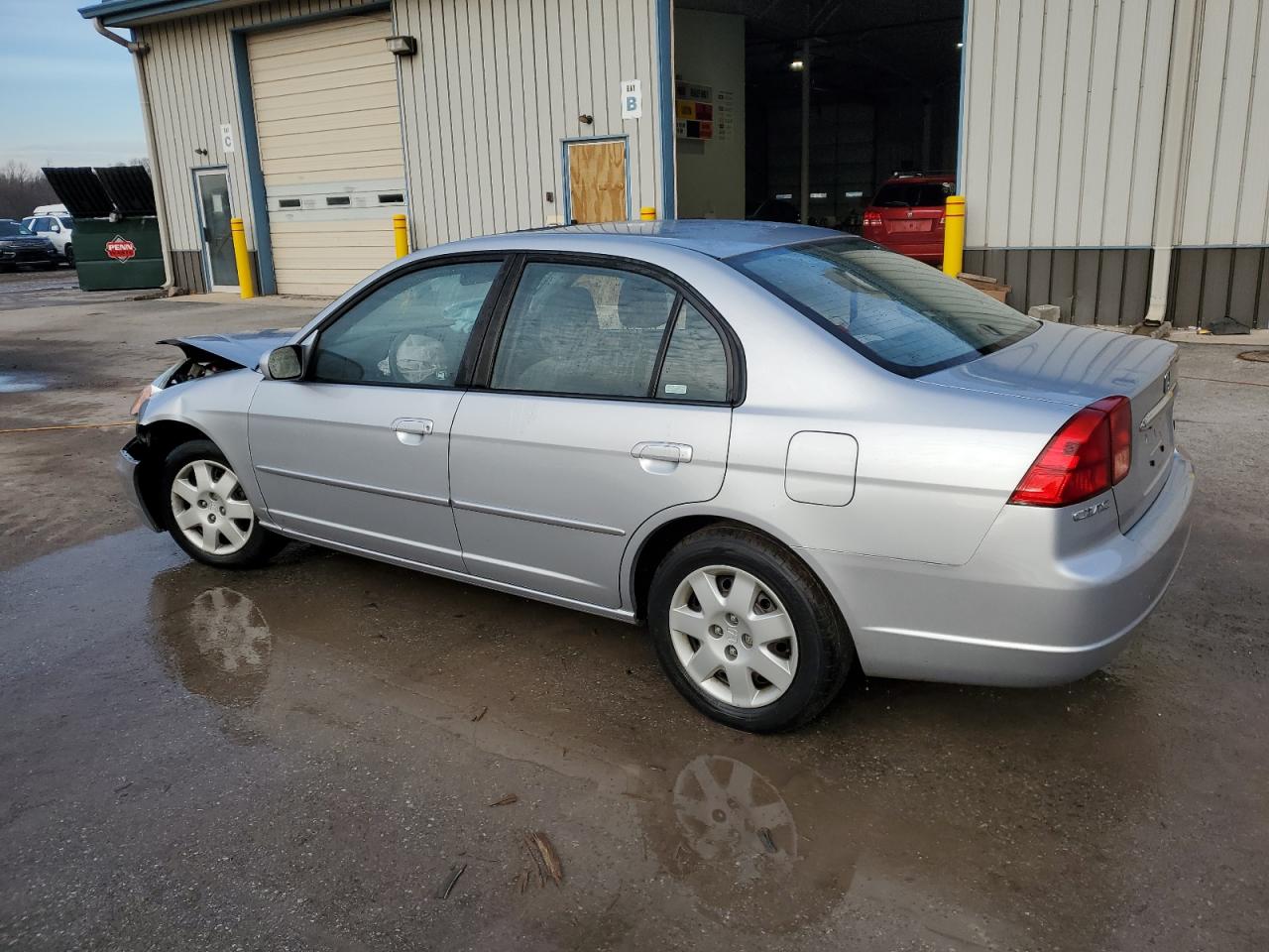 2002 Honda Civic VIN 2HGES267X2H552900 Copart auction photo, front end / side damage thumbnail 2