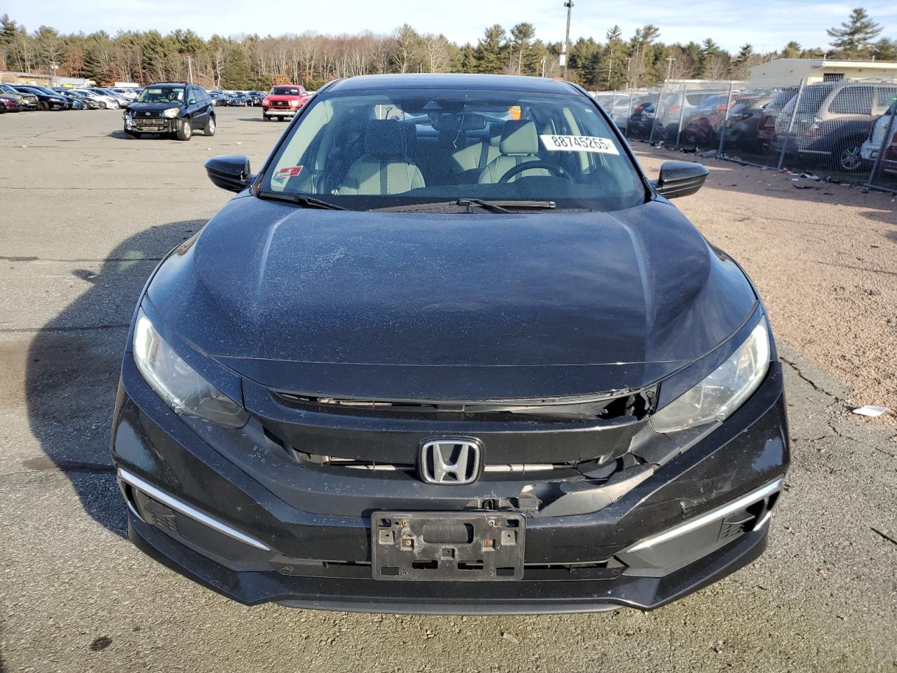 2019 Honda Civic VIN 2HGFC2F66KH546178 Copart auction photo, rear end / front end damage thumbnail 5