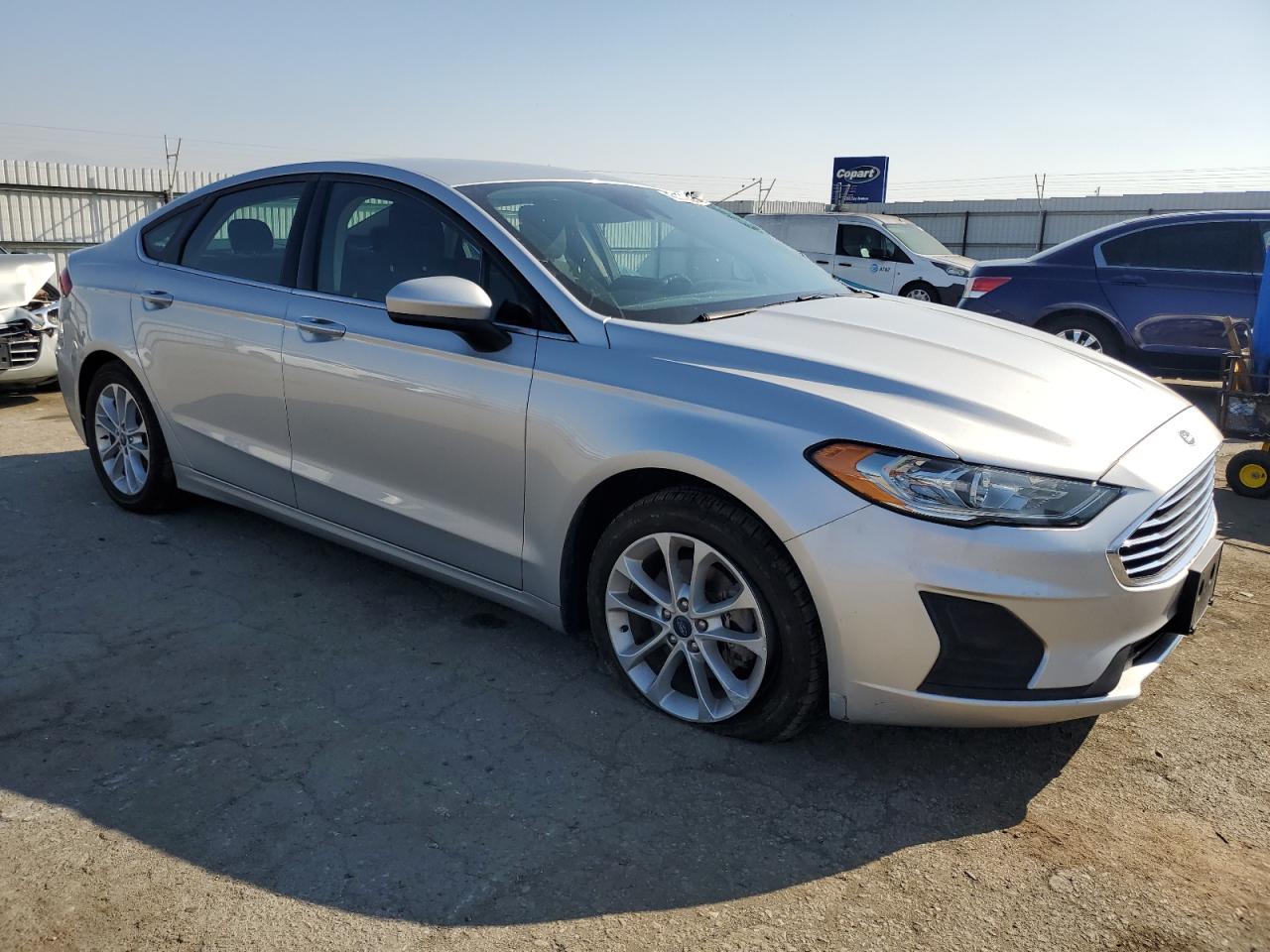 2019 Ford Fusion VIN 3FA6P0HD6KR201679 Copart auction photo, side / minor dent/scratches damage thumbnail 4