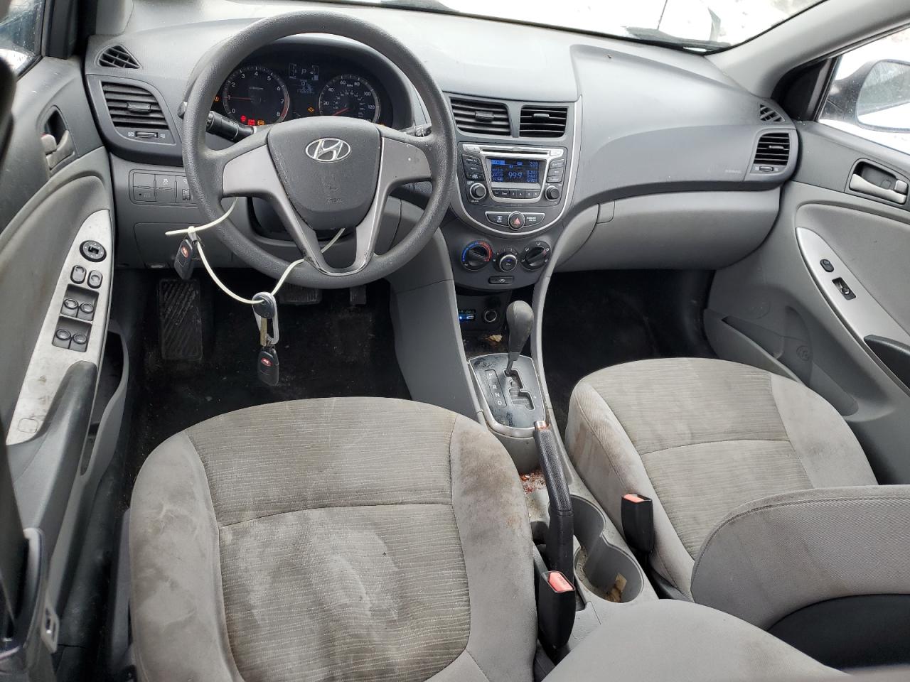 2016 Hyundai Accent VIN KMHCT4AE0GU082574 Copart auction photo, all over damage thumbnail 8