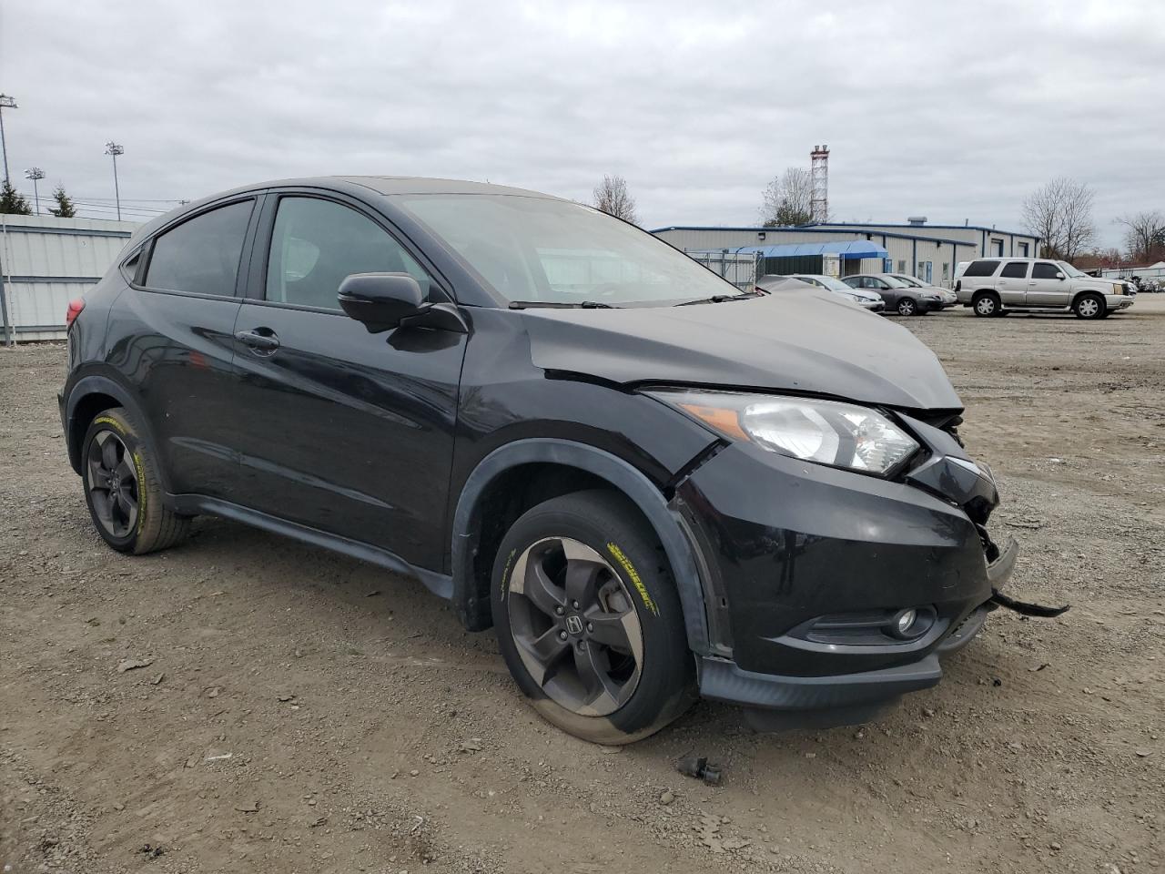 2018 Honda HR-V VIN 3CZRU6H54JM702300 Copart auction photo, front end / undercarriage damage thumbnail 4