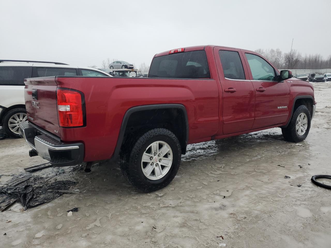 2018 GMC Sierra VIN 1GTV2MEH9JZ324860 Copart auction photo, front end damage thumbnail 3