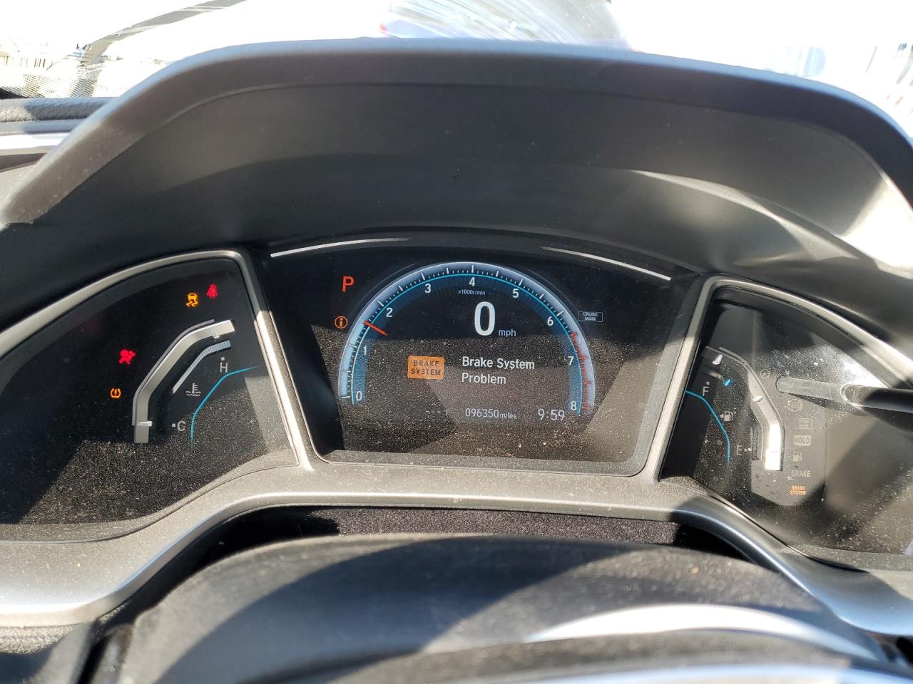2016 Honda Civic VIN 19XFC1F75GE011122 Copart auction photo, rear end damage thumbnail 9