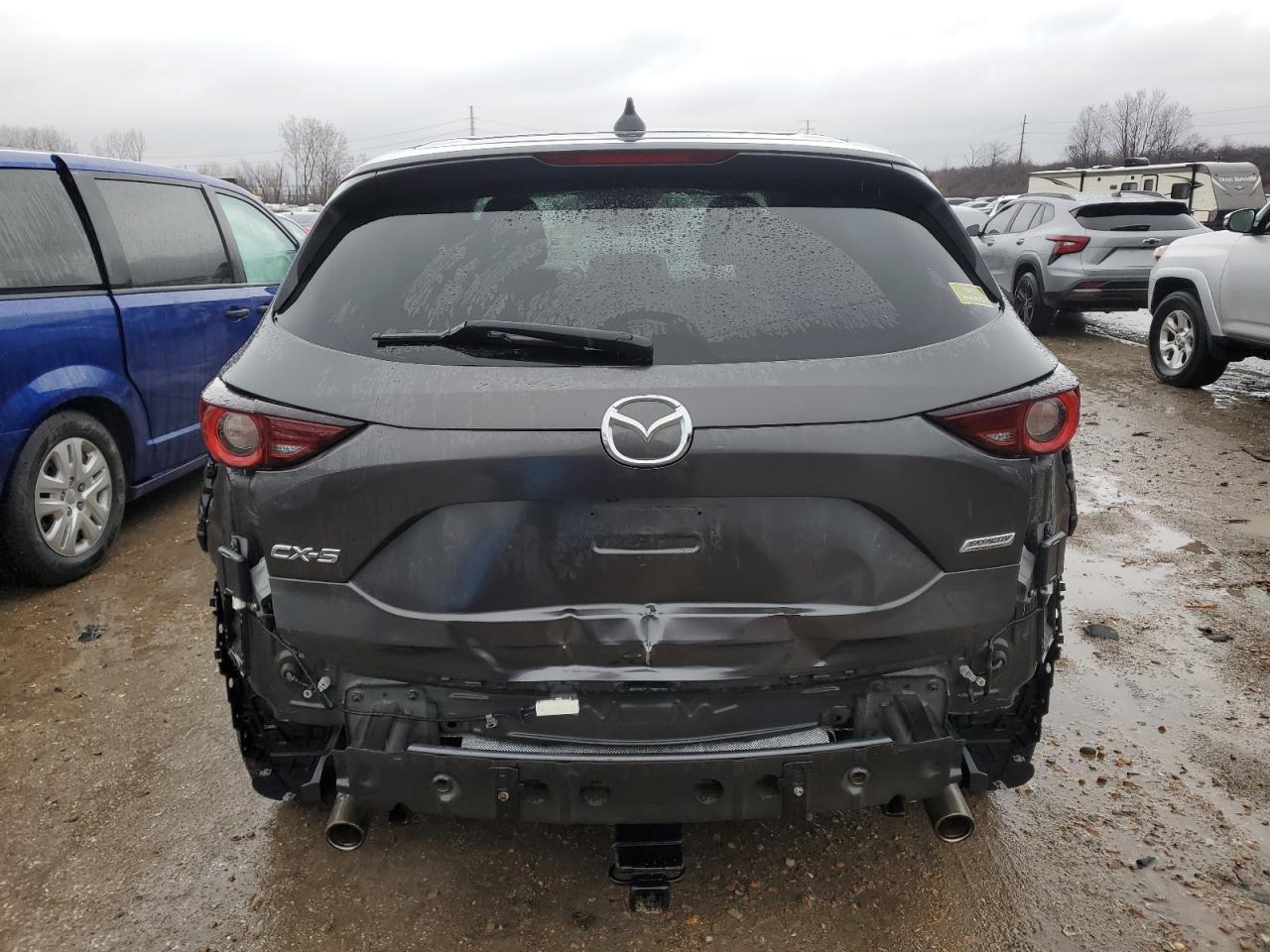 2017 Mazda CX-5 VIN JM3KFACL5H0114047 Copart auction photo, rear end / side damage thumbnail 6