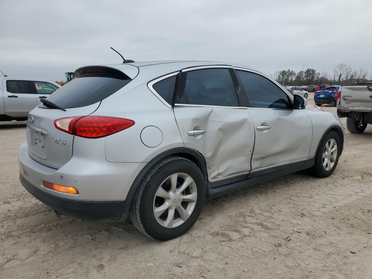 2010 Infiniti EX VIN JN1AJ0HP3AM701468 Copart auction photo, side / minor dent/scratches damage thumbnail 3