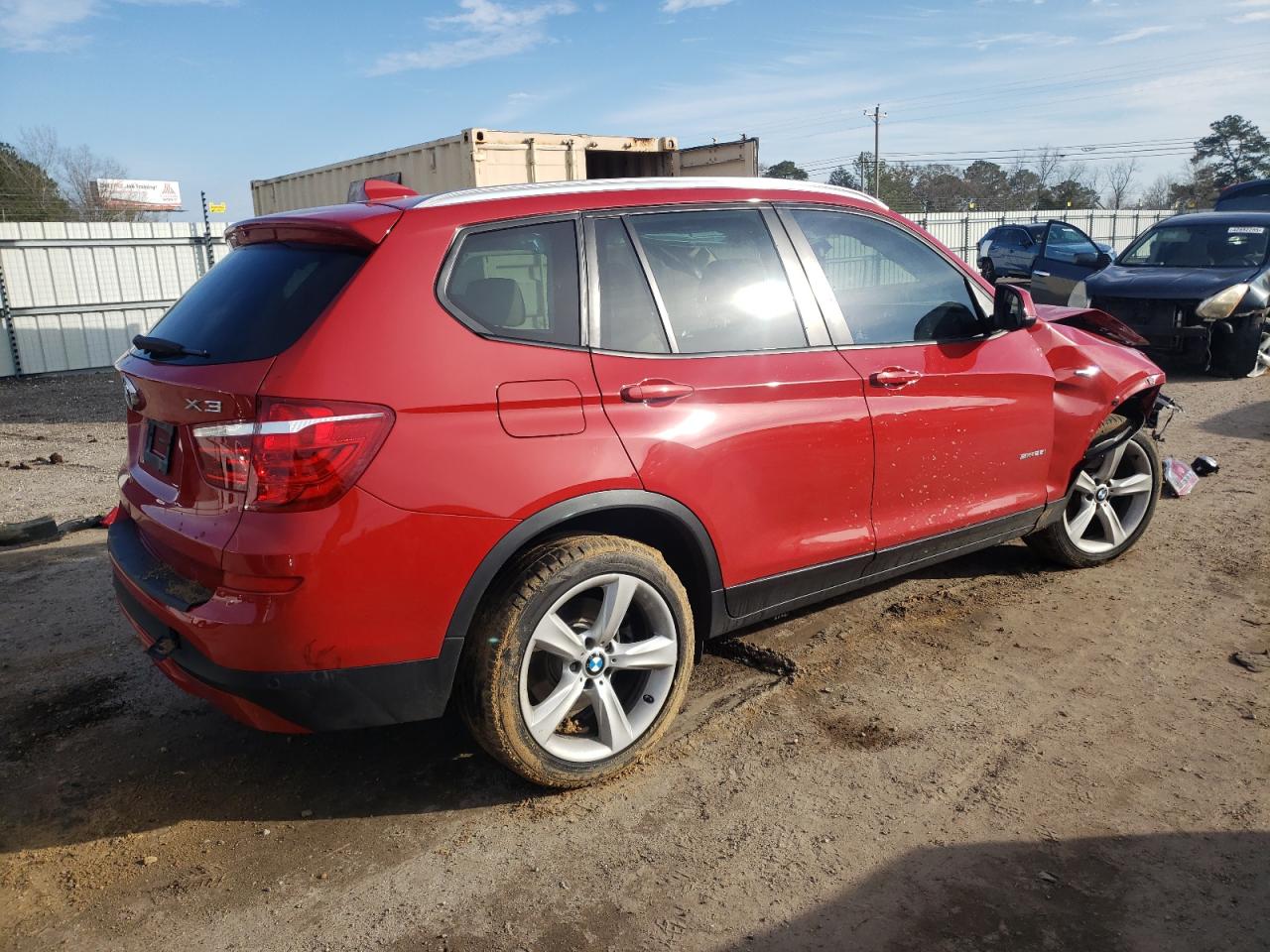 2017 BMW X3 VIN 5UXWZ7C39H0X41997 Copart auction photo, all over damage thumbnail 3