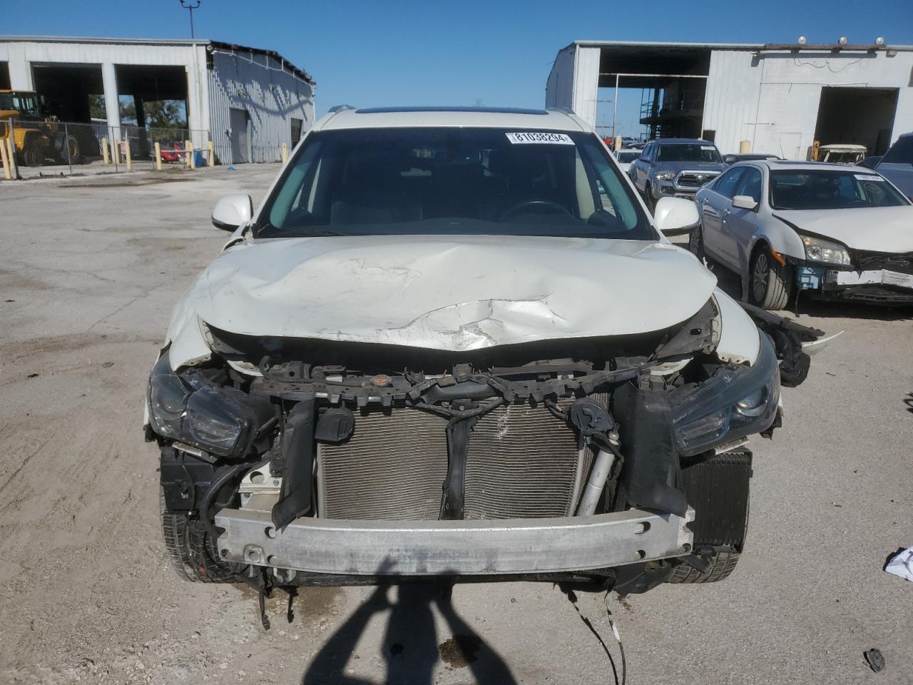 2018 Infiniti QX60 VIN 5N1DL0MM4JC502401 Copart auction photo, front end damage thumbnail 5