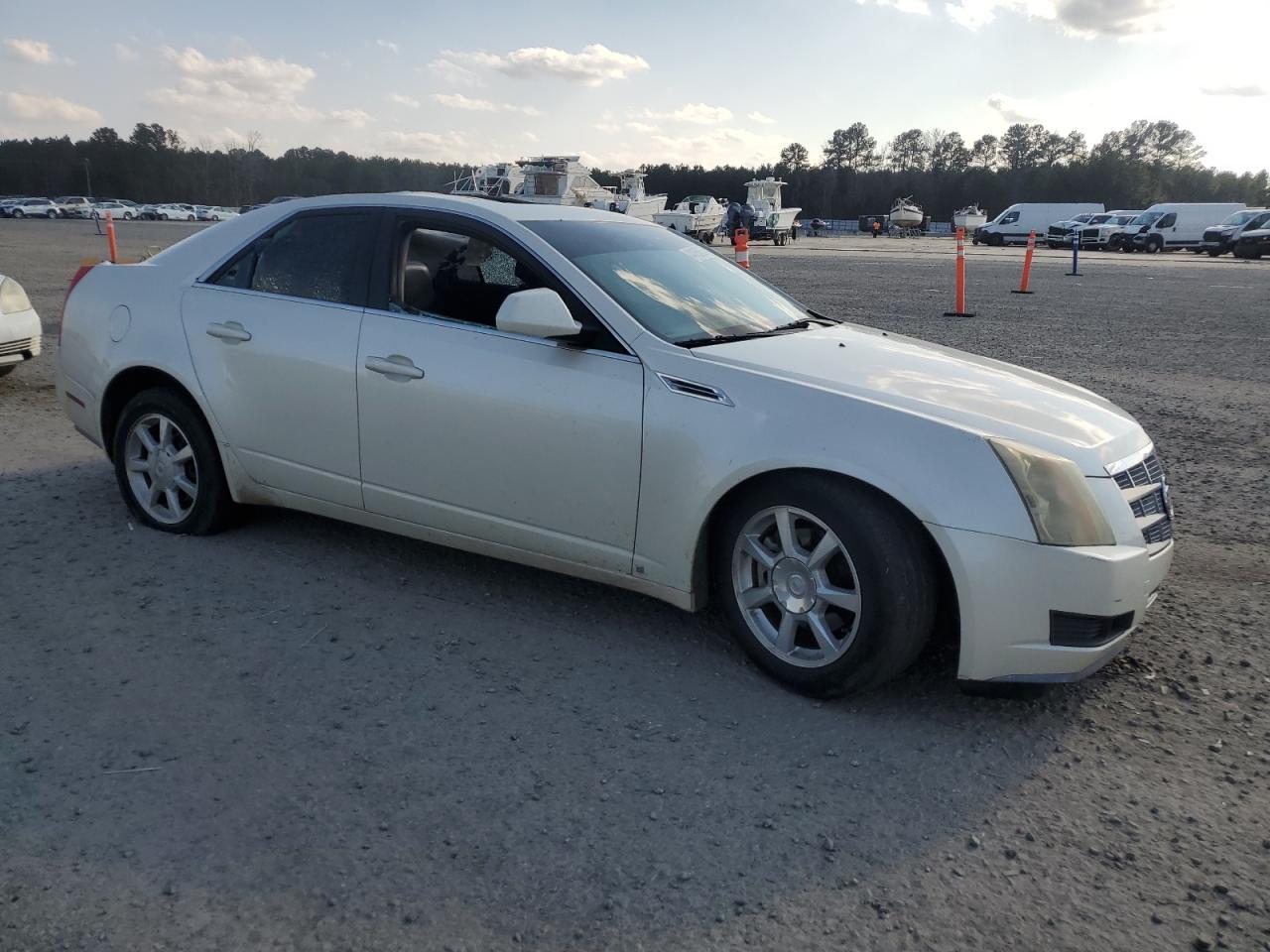 2009 Cadillac CTS VIN 1G6DU57V190145214 Copart auction photo, vandalism damage thumbnail 4