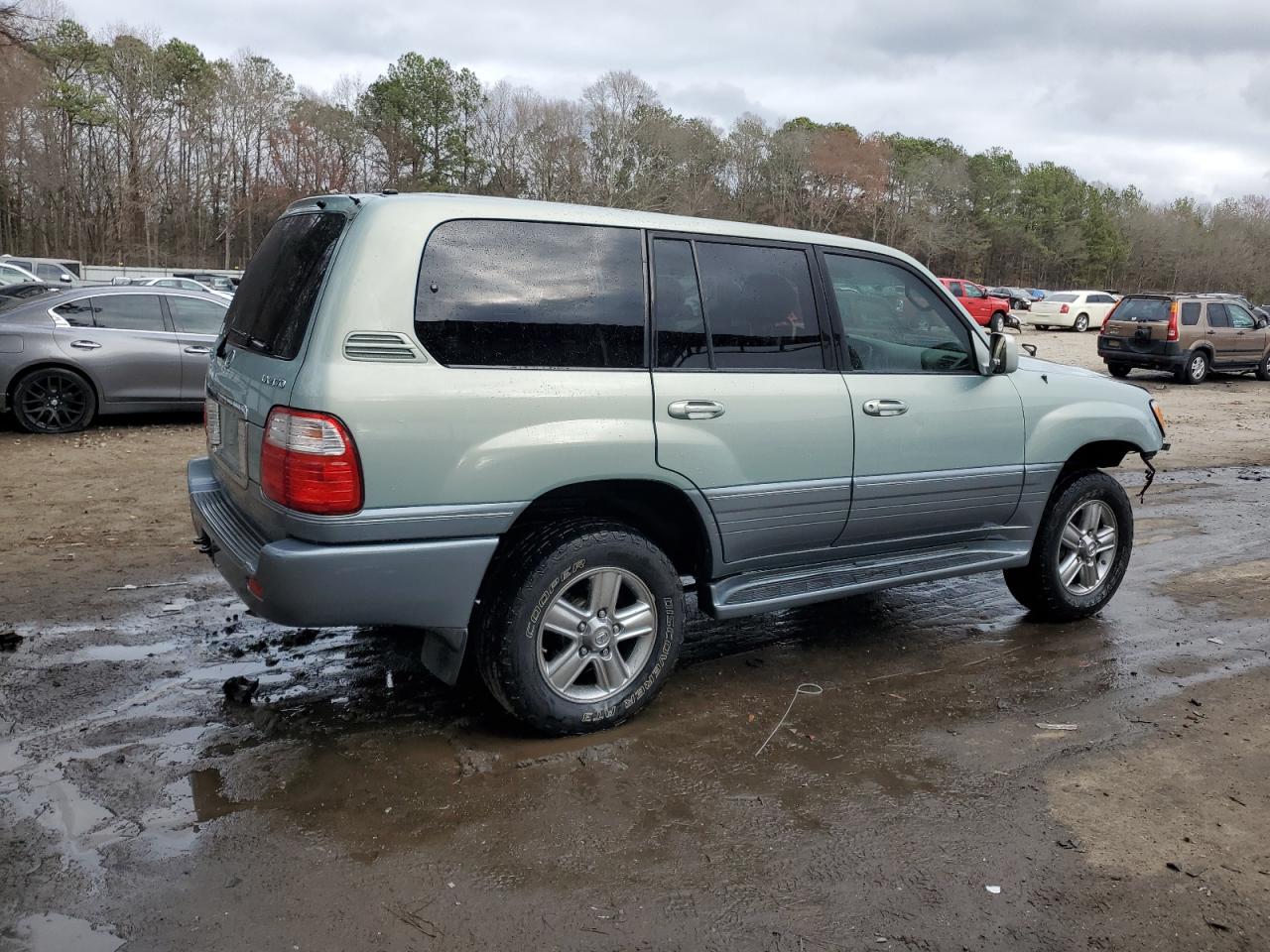 2004 Lexus LX VIN JTJHT00W943538471 Copart auction photo, front end / side damage thumbnail 3