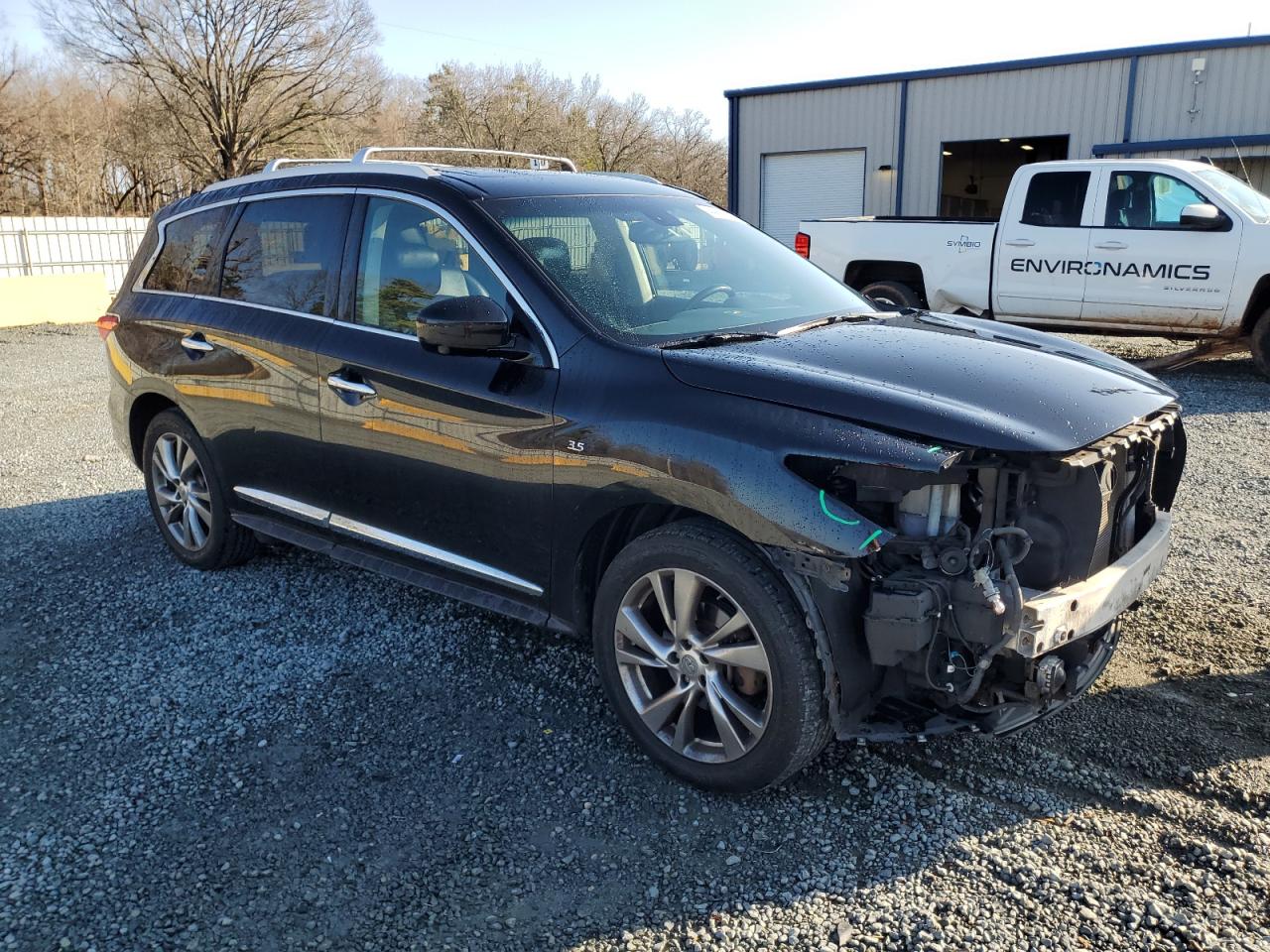2014 Infiniti QX60 VIN 5N1AL0MM3EC523541 Copart auction photo, all over damage thumbnail 4