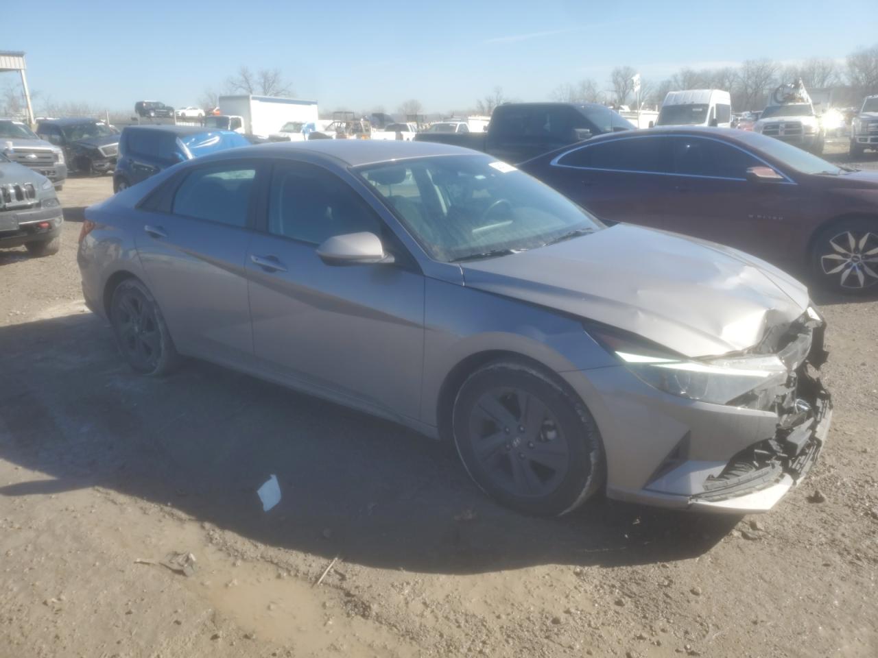 2022 Hyundai Elantra VIN KMHLM4AG5NU330135 Copart auction photo, front end damage thumbnail 4