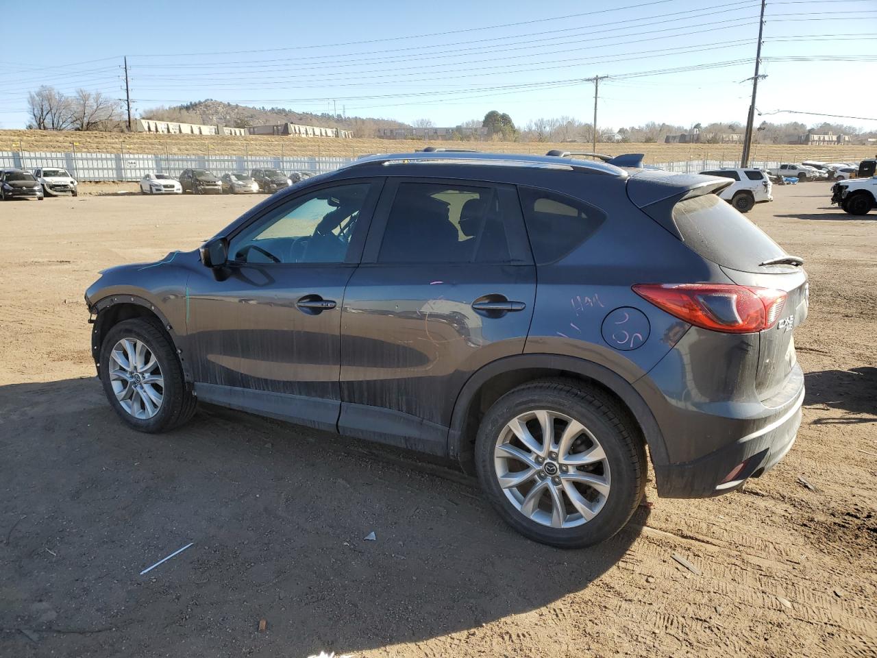 2015 Mazda CX-5 VIN JM3KE4DY0F0492238 Copart auction photo, front end / hail damage thumbnail 2
