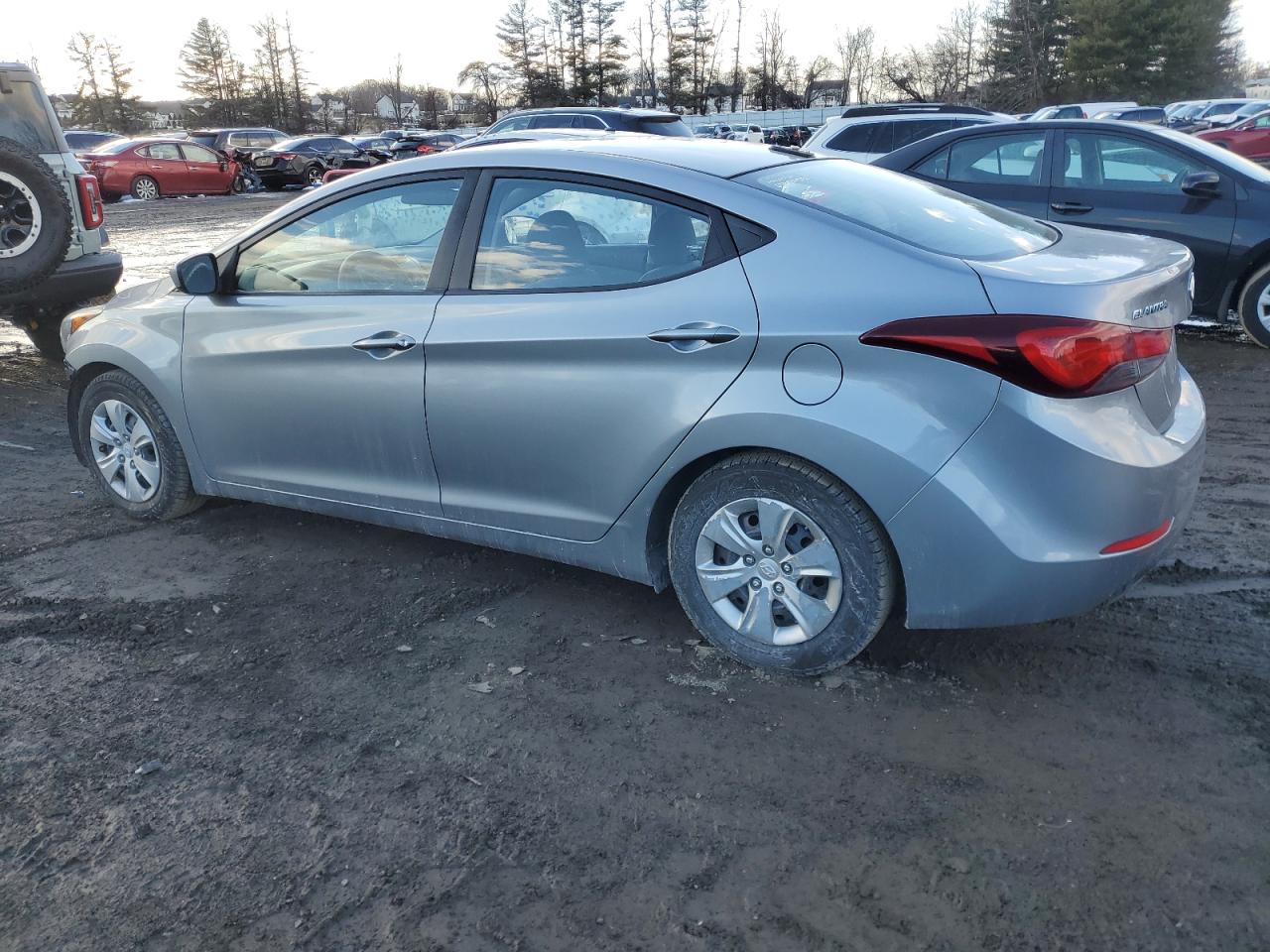 2016 Hyundai Elantra VIN 5NPDH4AE6GH714496 Copart auction photo, front end / side damage thumbnail 2