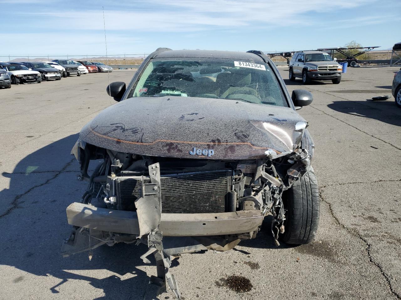 2014 Jeep Compass VIN 1C4NJCBA4ED618092 Copart auction photo, all over damage thumbnail 5