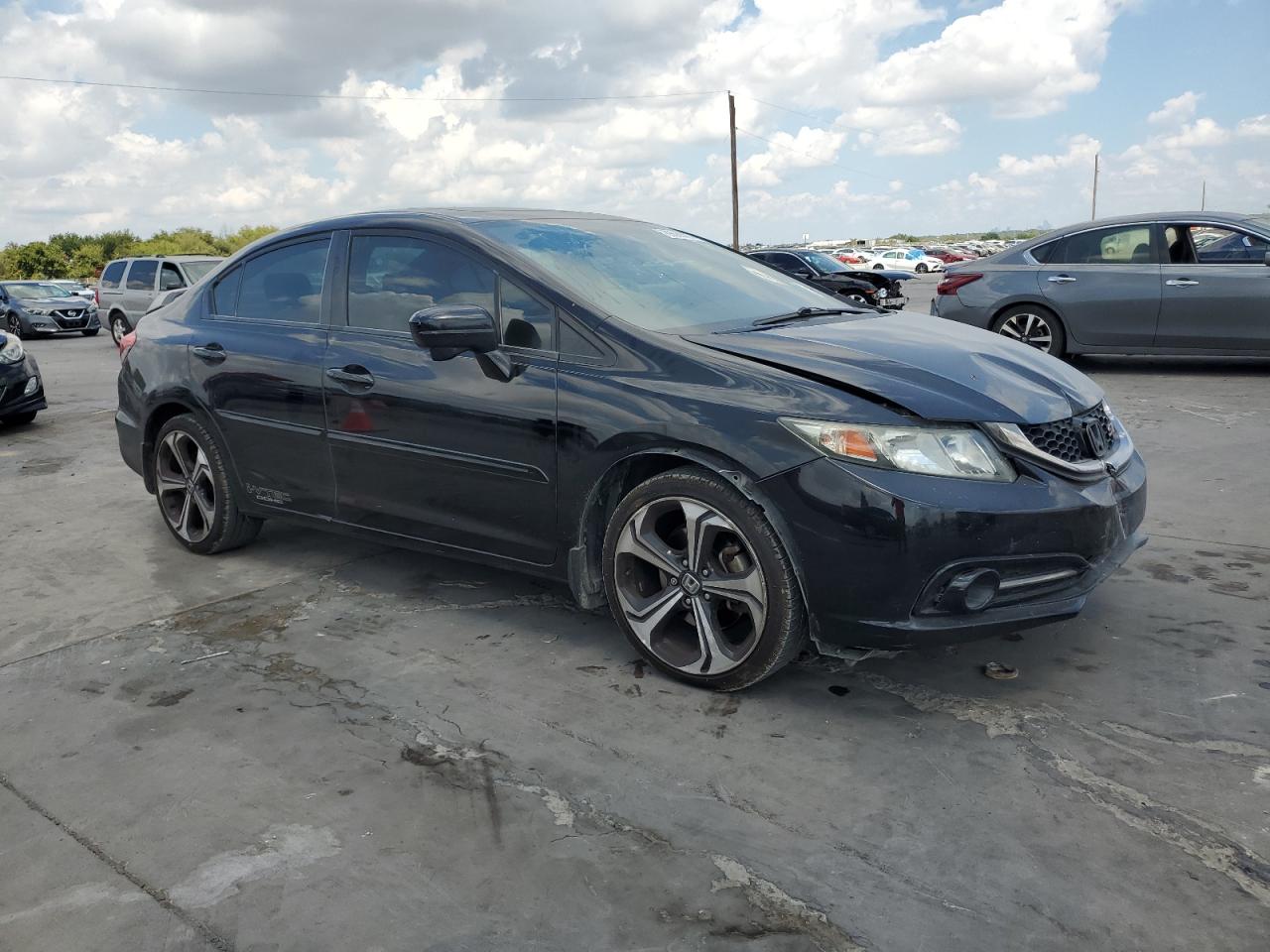 2014 Honda Civic VIN 2HGFB6E50EH702318 Copart auction photo, front end damage thumbnail 4