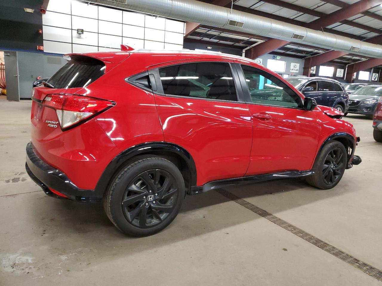 2022 Honda HR-V VIN 3CZRU6H19NM731195 Copart auction photo, front end / rear end damage thumbnail 3