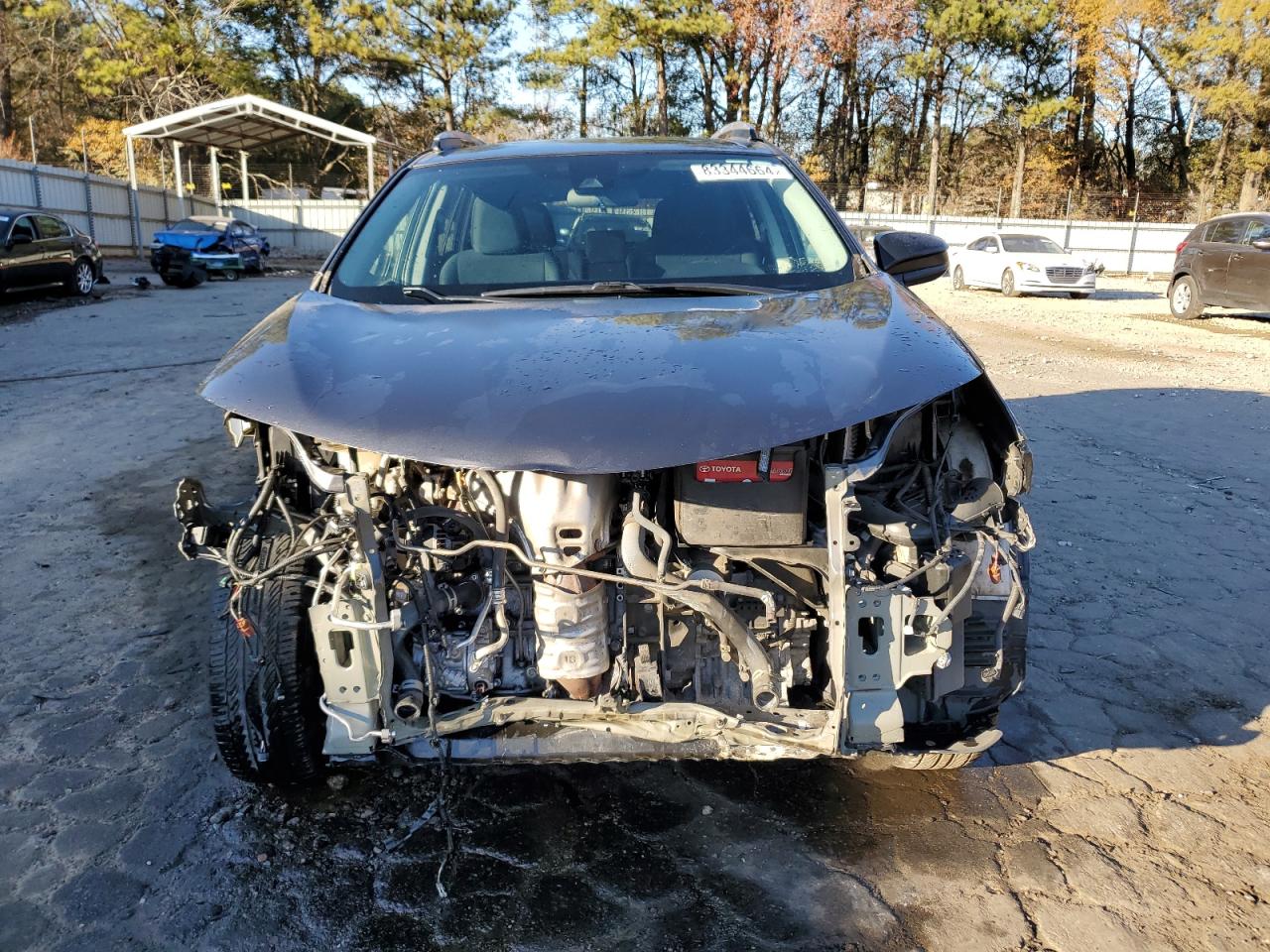 2018 Toyota RAV 4 VIN 2T3ZFREV9JW487923 Copart auction photo, front end / side damage thumbnail 5