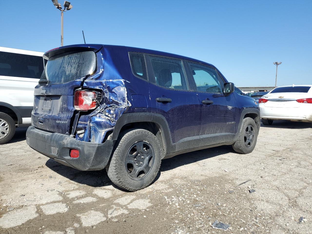 2020 Jeep Renegade VIN ZACNJAAB7LPL68308 Copart auction photo, rear end / minor dent/scratches damage thumbnail 3
