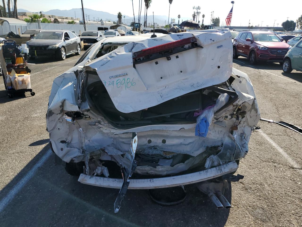 2012 Ford Fusion VIN 3FAHP0HA8CR248986 Copart auction photo, rear end / front end damage thumbnail 6