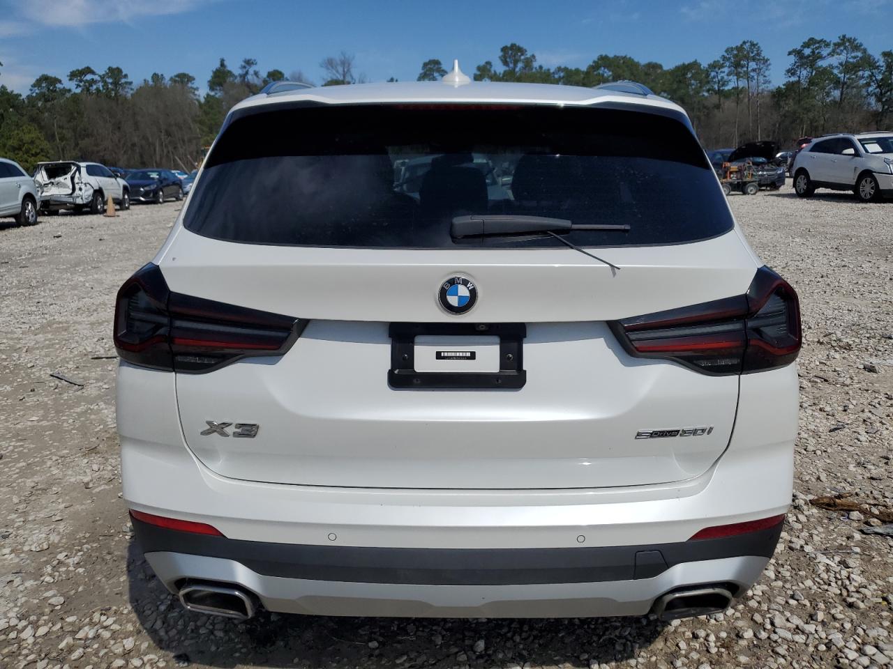 2022 BMW X3 VIN 5UX43DP0XN9J95595 Copart auction photo, front end / side damage thumbnail 6