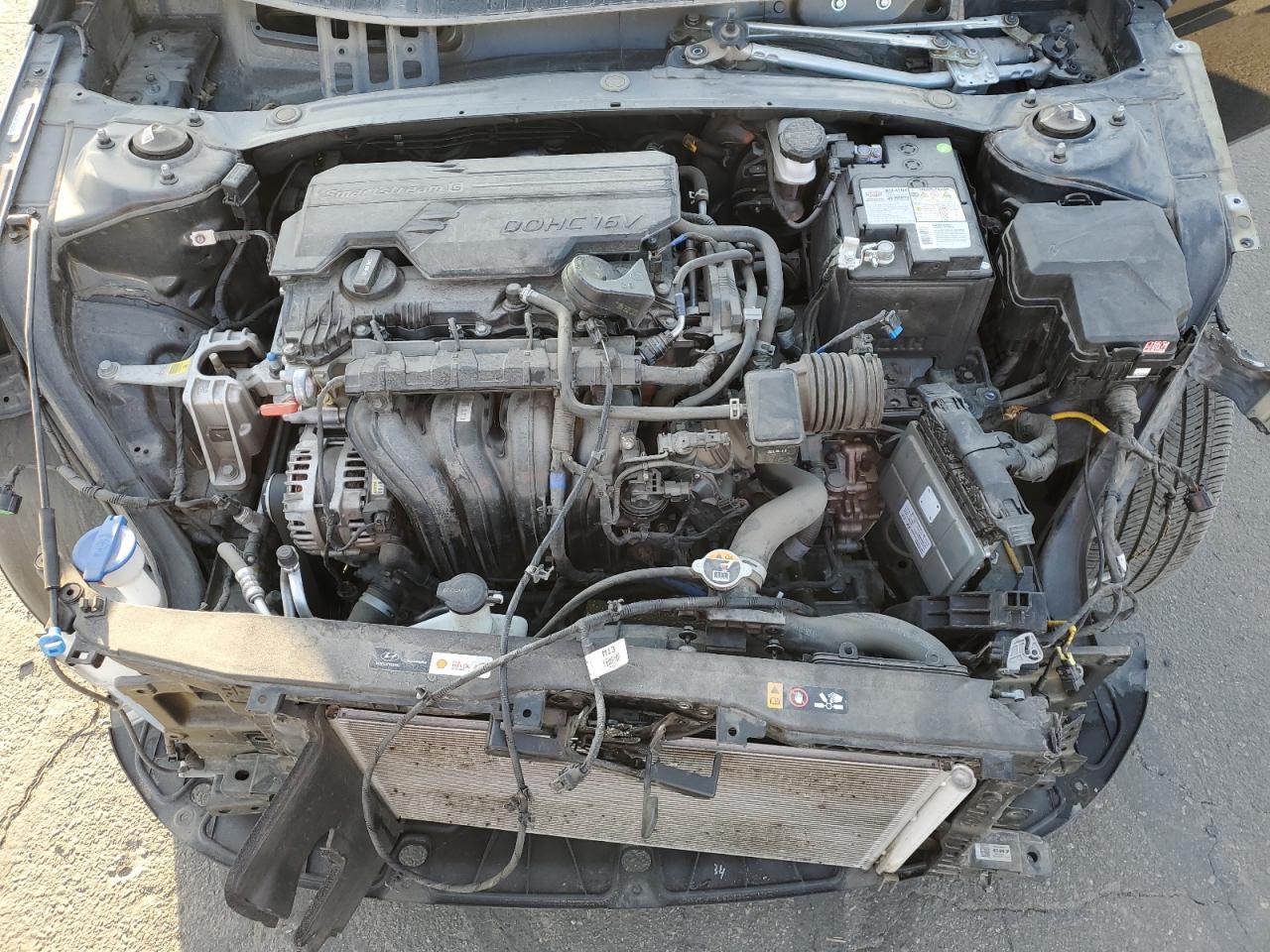 2022 Hyundai Elantra VIN KMHLM4AG9NU216428 Copart auction photo, front end damage thumbnail 12