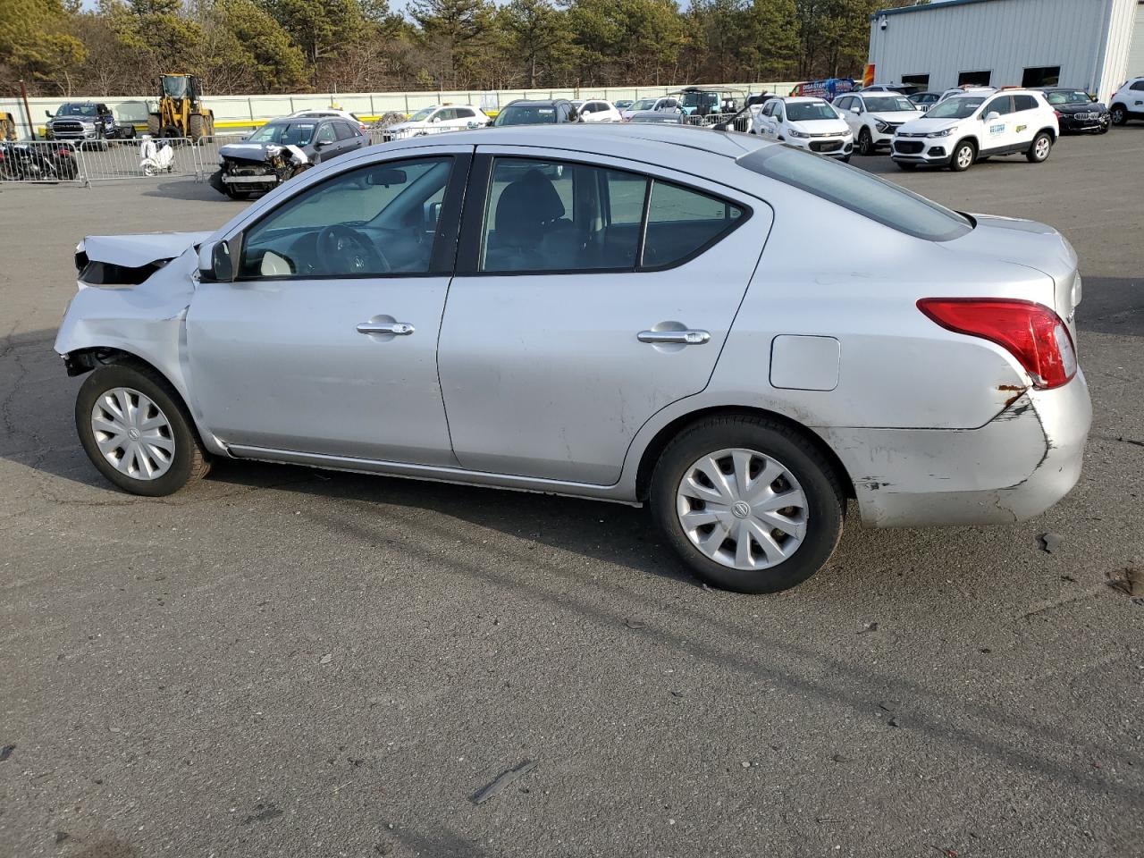2012 Nissan Versa VIN 3N1CN7AP9CL814418 Copart auction photo, front end / minor dent/scratches damage thumbnail 2