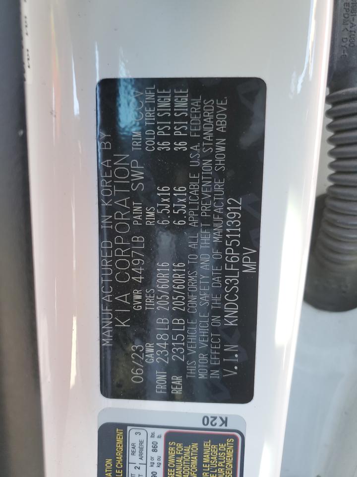 2023 KIA Niro VIN KNDCS3LF6P5113912 Copart auction photo, rear end / front end damage thumbnail 13
