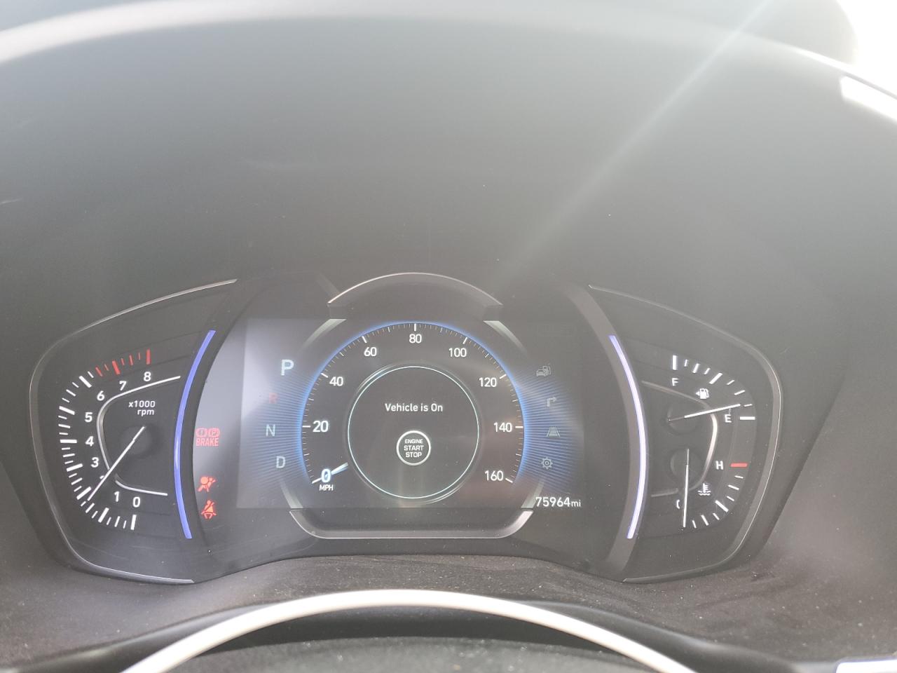 2020 Hyundai Santa Fe VIN 5NMS5CAD1LH201035 Copart auction photo, front end / side damage thumbnail 9