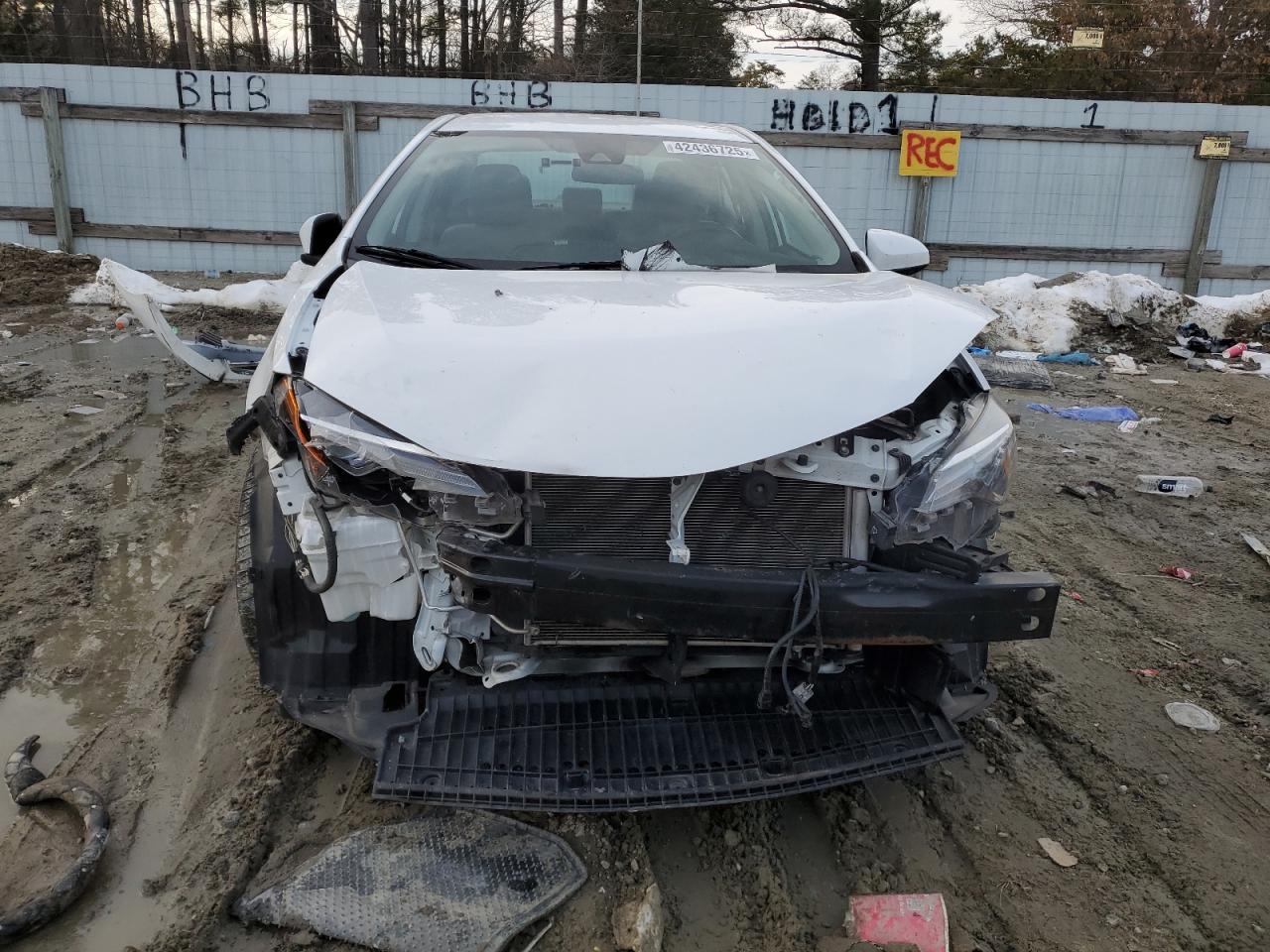 2017 Toyota Corolla VIN 2T1BURHE4HC837594 Copart auction photo, front end / minor dent/scratches damage thumbnail 5