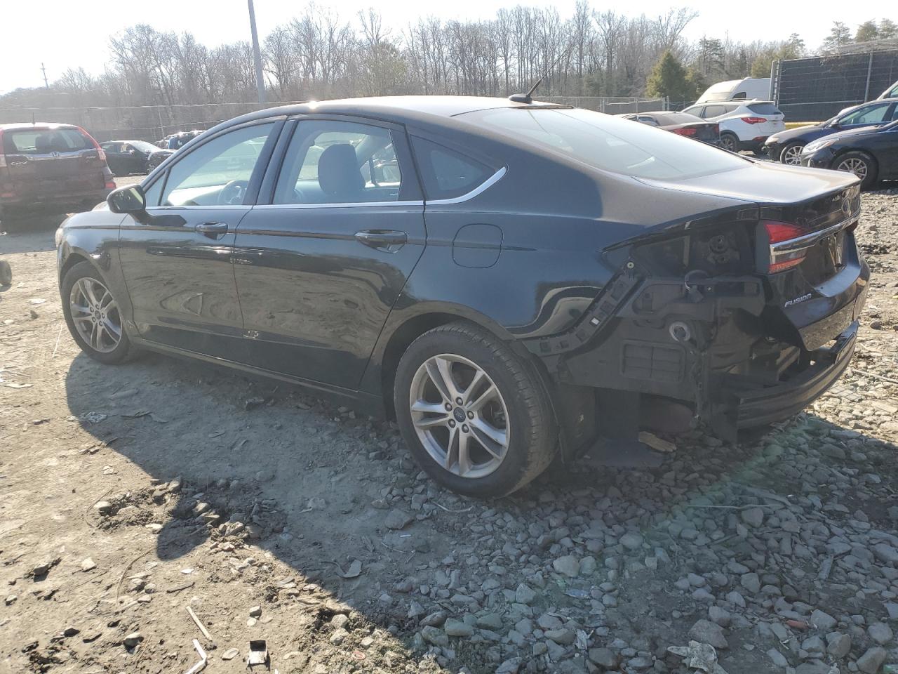 2018 Ford Fusion VIN 3FA6P0H79JR107675 Copart auction photo, rear end damage thumbnail 2