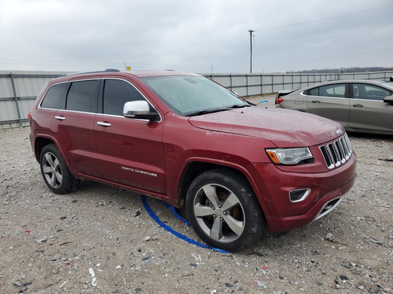 2014 Jeep Grand Cherokee VIN 1C4RJFCG2EC273026 Copart auction photo, front end / side damage thumbnail 4