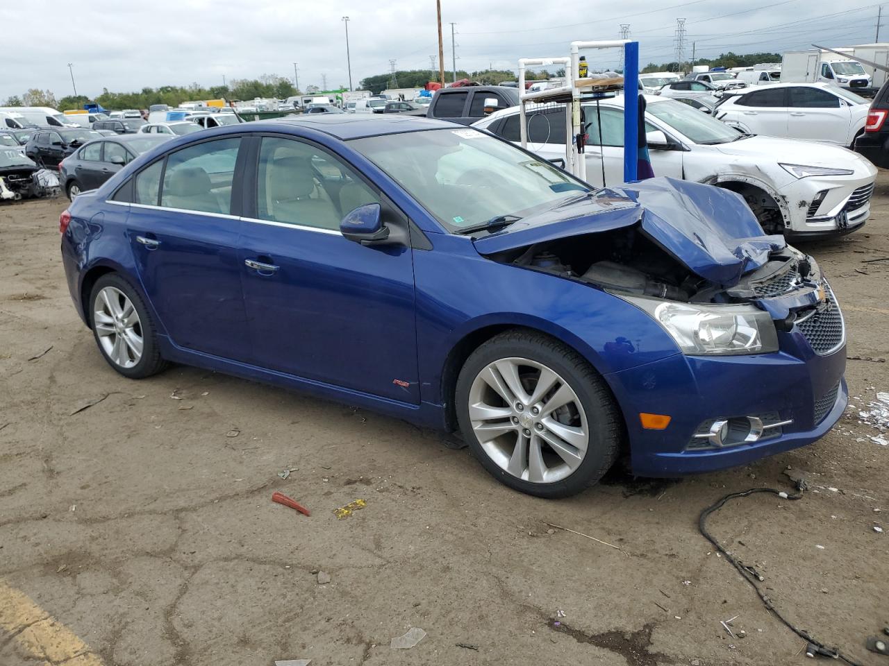 2012 Chevrolet Cruze VIN 1G1PH5SC2C7154046 Copart auction photo, front end damage thumbnail 4