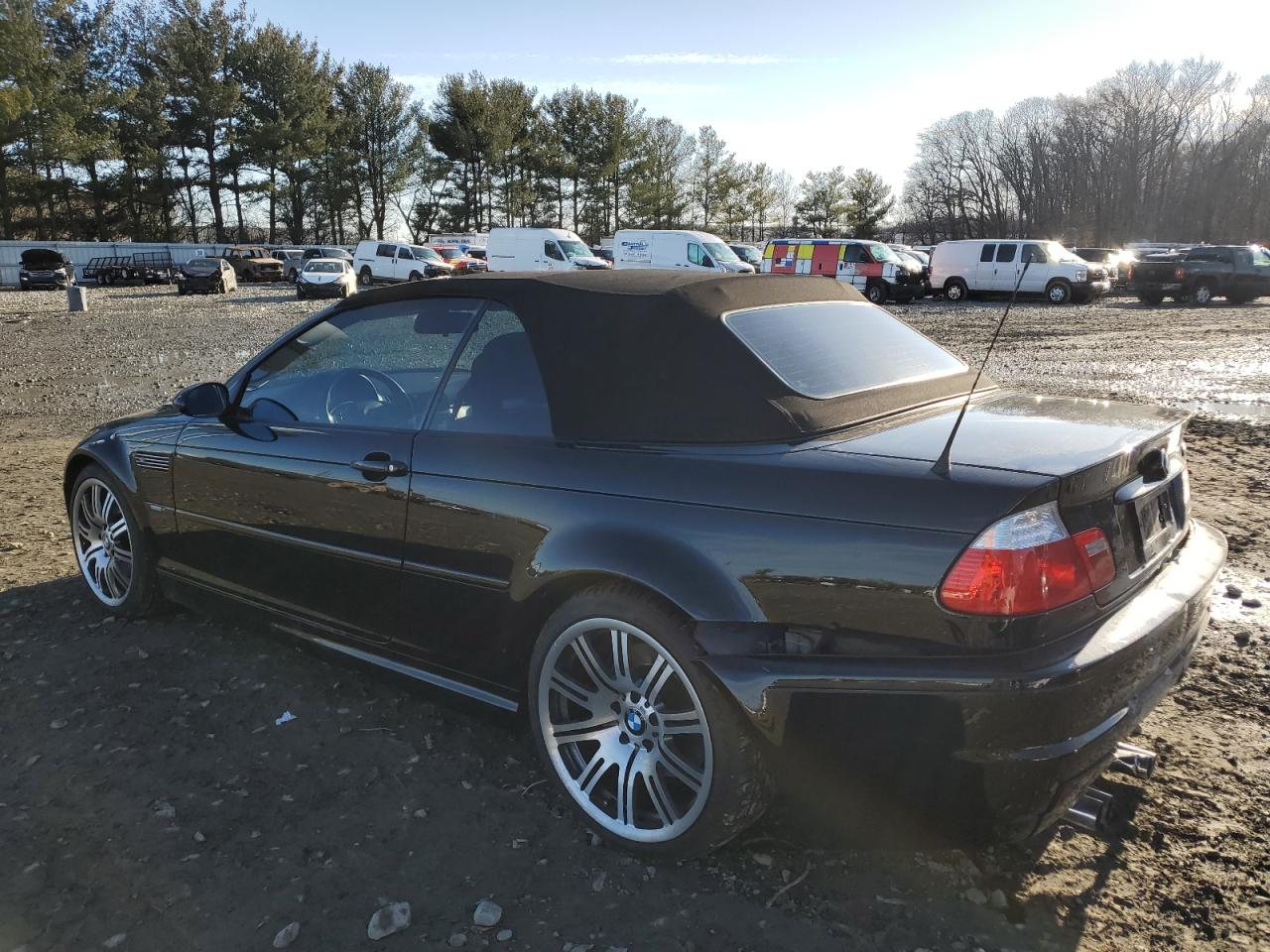 2004 BMW M3 VIN WBSBR93434PK05691 Copart auction photo, rear end damage thumbnail 2