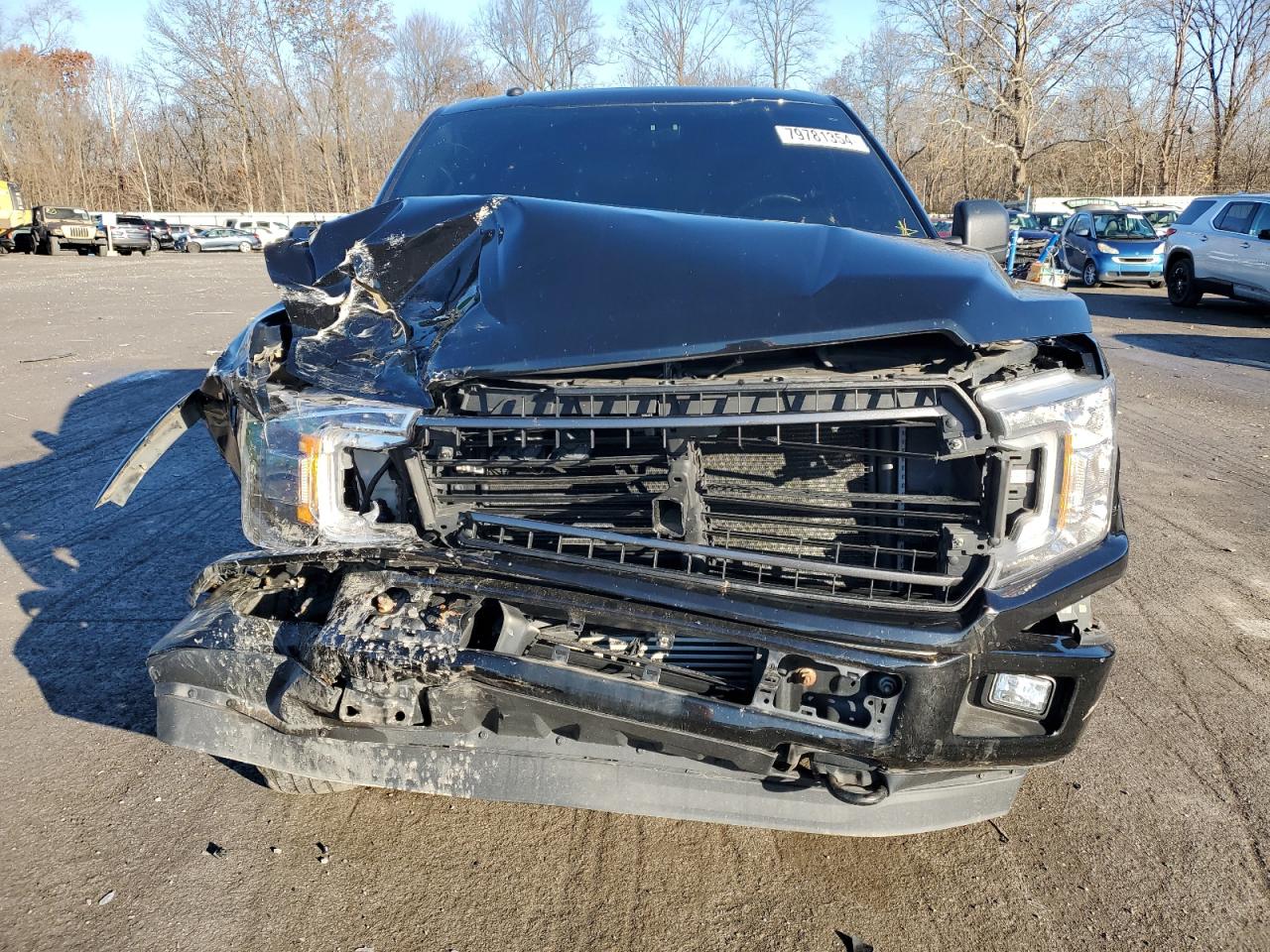 2018 Ford F-150 VIN 1FTEX1EP9JFE14972 Copart auction photo, front end / side damage thumbnail 5