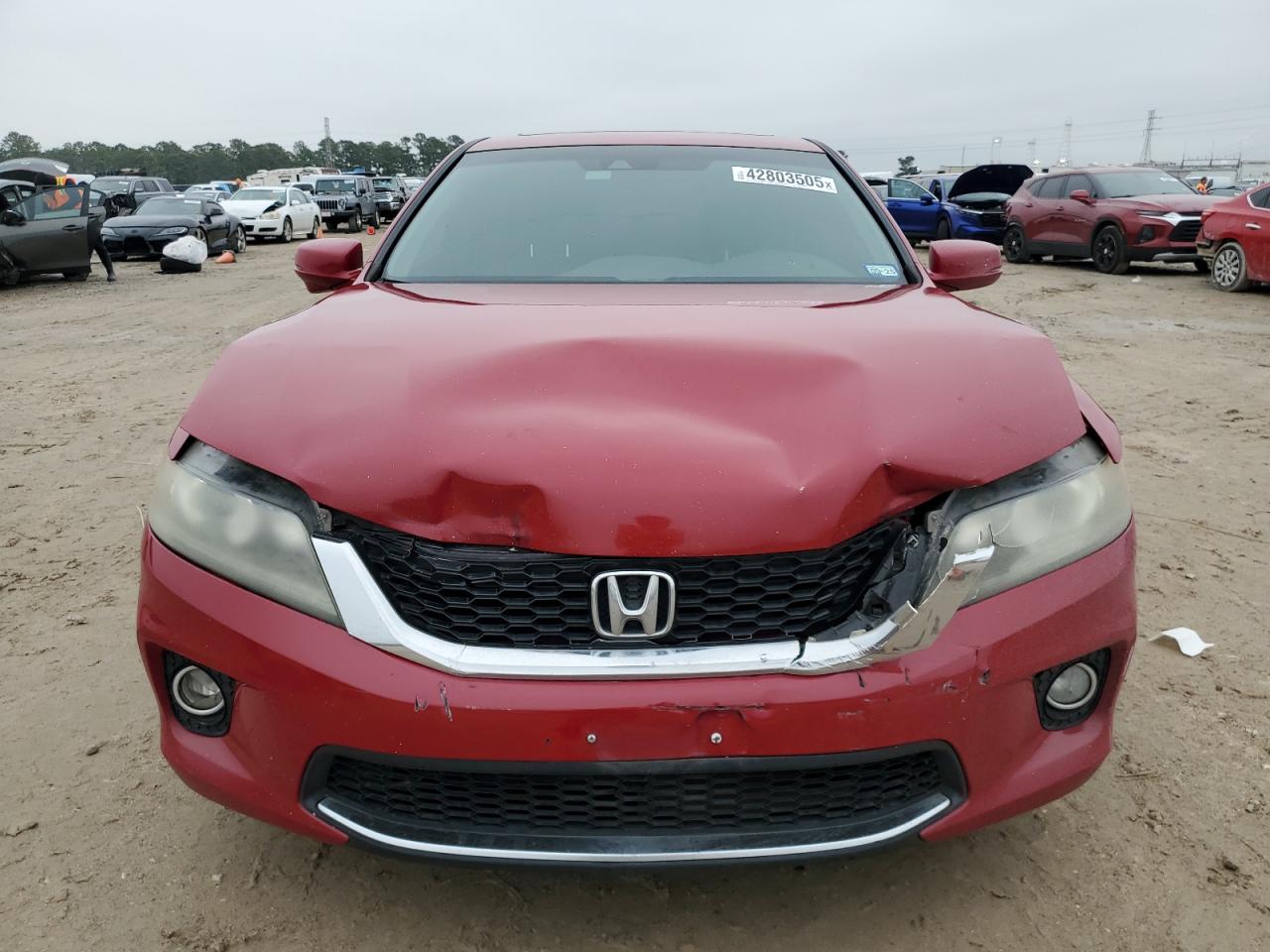 2013 Honda Accord VIN 1HGCT2B86DA009144 Copart auction photo, front end damage thumbnail 5