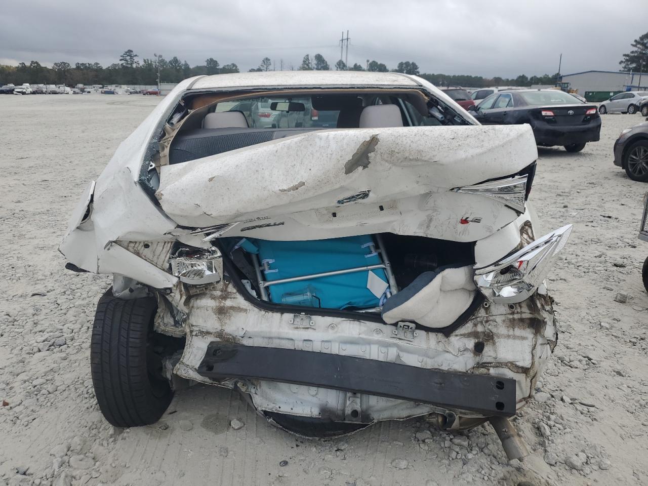 2015 Toyota Corolla VIN 2T1BURHE9FC312799 Copart auction photo, rear end / undercarriage damage thumbnail 6