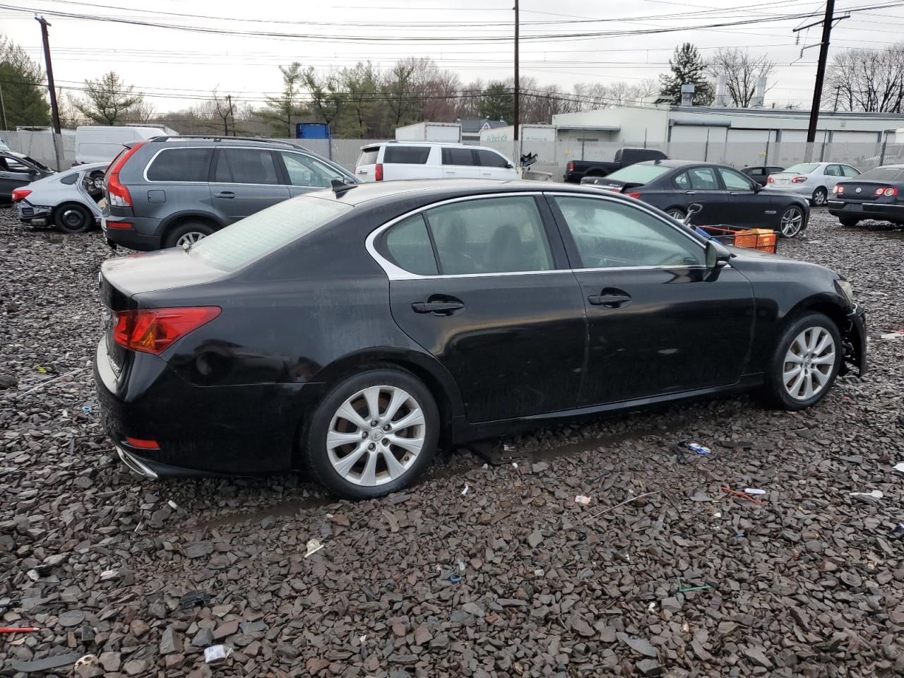 2014 Lexus GS VIN JTHBE1BL0E5033032 Copart auction photo, front end / side damage thumbnail 3