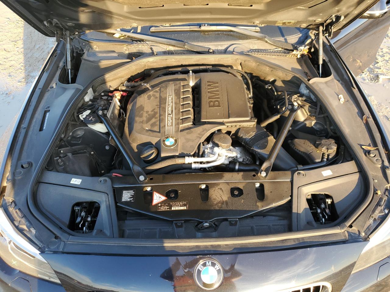 2014 BMW 5er VIN WBA5B1C56ED480071 Copart auction photo, front end damage thumbnail 11