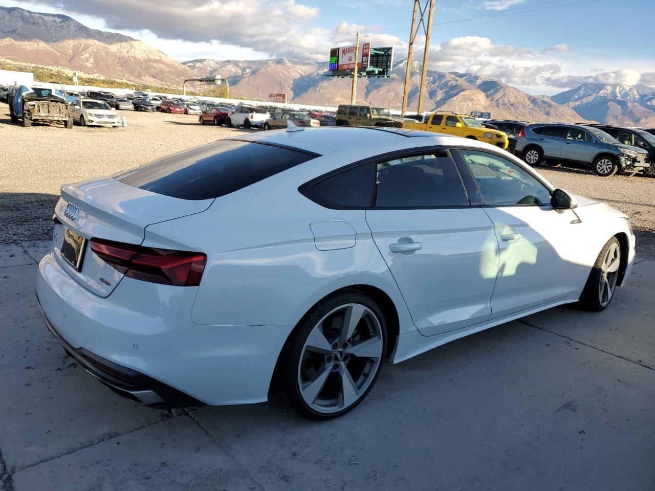 2020 Audi A5 VIN WAUCNCF54LA001442 Copart auction photo, front end / rear end damage thumbnail 3