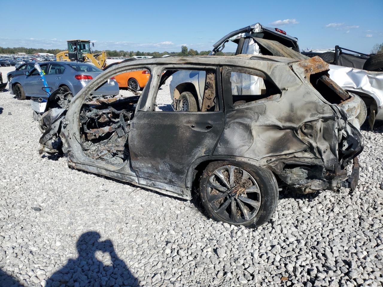 2018 BMW X3 VIN 5UXTR9C53JLC73871 Copart auction photo, burn damage thumbnail 2