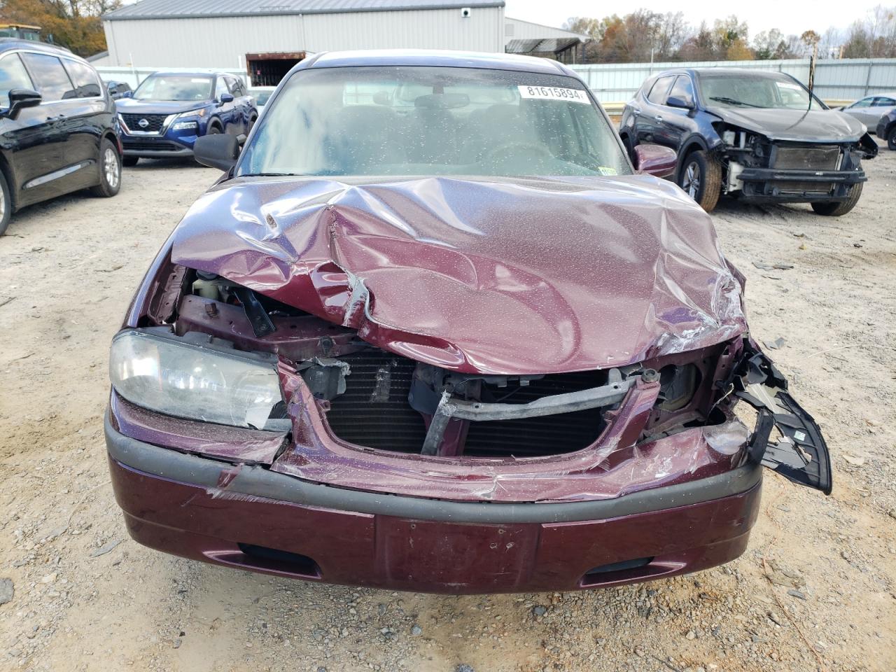 2003 Chevrolet Impala VIN 2G1WF52E839257165 Copart auction photo, all over damage thumbnail 5