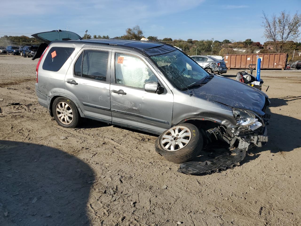 2006 Honda CR-V VIN JHLRD68836C014123 Copart auction photo, rollover / undercarriage damage thumbnail 4