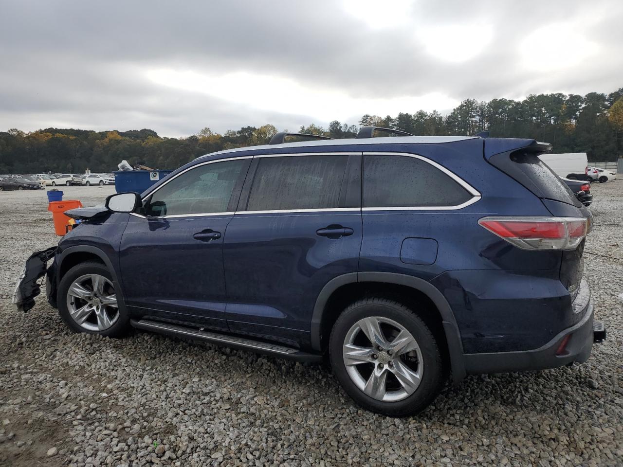2014 Toyota Highlander VIN 5TDYKRFHXES029220 Copart auction photo, front end / minor dent/scratches damage thumbnail 2