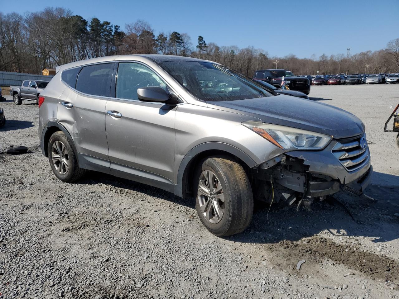 2015 Hyundai Santa Fe VIN 5XYZT3LB3FG297314 Copart auction photo, front end / rear end damage thumbnail 4