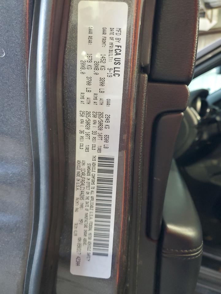 2020 Jeep Grand Cherokee VIN 1C4RJFAG4LC144205 Copart auction photo, vandalism / front end damage thumbnail 13