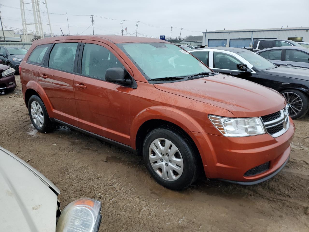 2013 Dodge Journey VIN 3C4PDCAB5DT687408 Copart auction photo, side damage thumbnail 4