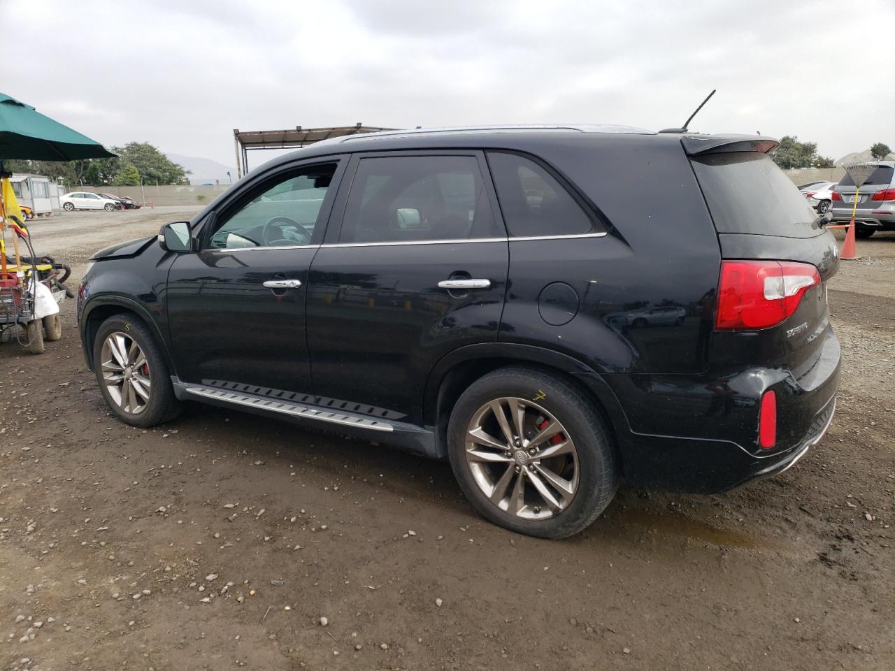 2014 KIA Sorento VIN 5XYKW4A7XEG450895 Copart auction photo, front end damage thumbnail 2