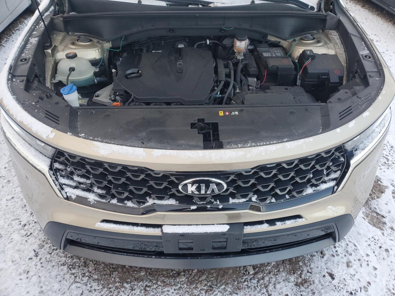 2021 KIA Sorento VIN 5XYRLDLC4MG004354 Copart auction photo, front end / side damage thumbnail 12