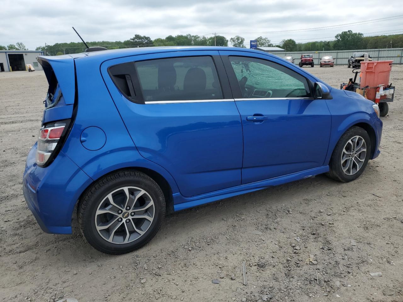 2017 Chevrolet Sonic VIN 1G1JD6SB9H4156108 Copart auction photo, rear end / top/roof damage thumbnail 3