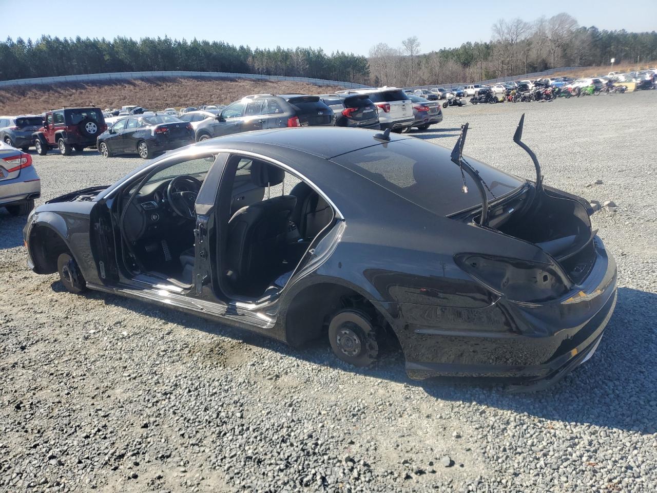 2014 Mercedes-Benz Cls-klasse VIN WDDLJ7DB1EA131573 Copart auction photo, stripped damage thumbnail 2